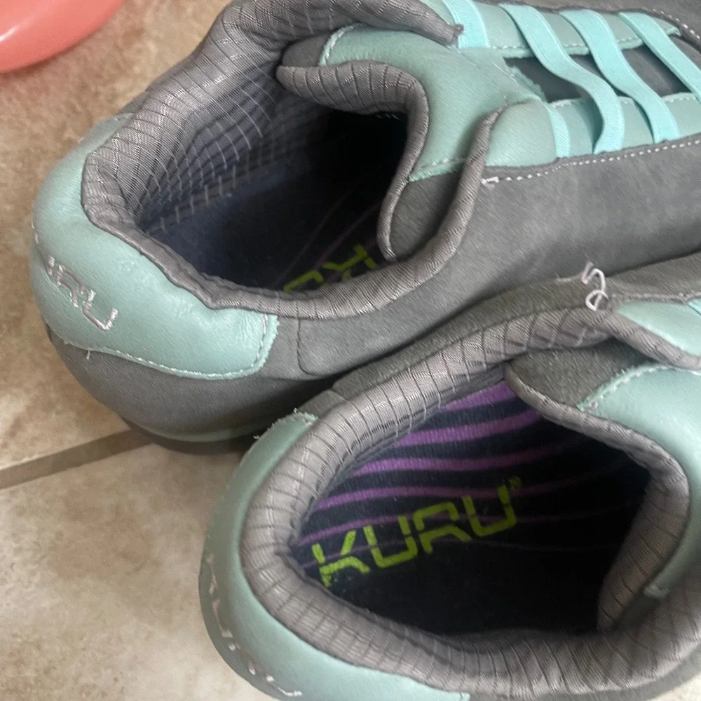 Kuru Savina gray Teal Comfort Lace Up Sneakers Women US 11‎ EU 42.5 UK 8.5